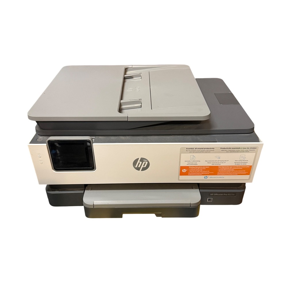 HP OfficeJet Pro 8025e All-in-One Wireless Color Inkjet Printer White Basalt